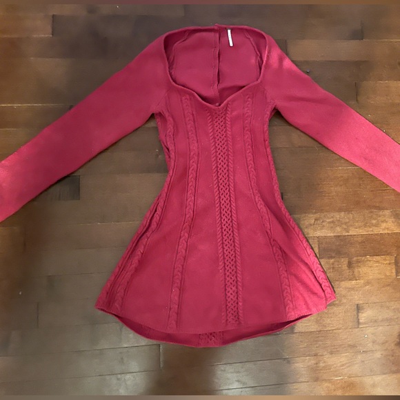 Free people ‘small world’ Knit mini dress - Picture 3 of 5